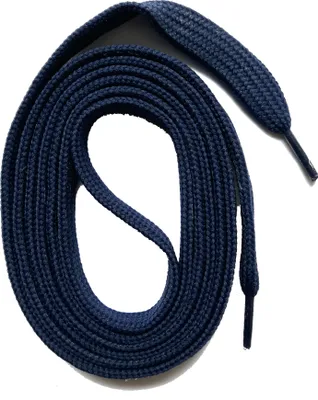 Produktbild von SNORS Schnürsenkel flach - DUNKELBLAU - 6mm - 130cm