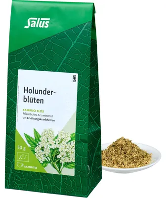 Produktbild von Salus Holunderblüten, Arzneitee, Sambuci flos 50 g