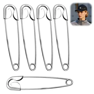 Sicherheitsnadeln, 5 Stk., 14 cm, Jumbo-Broschen, Metall
