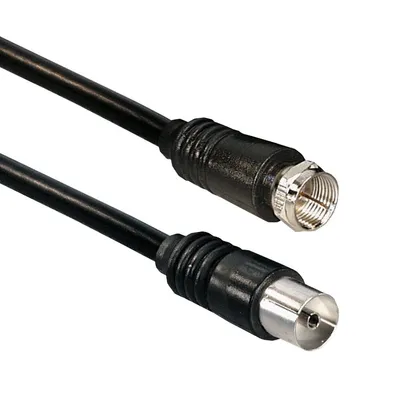 Produktbild von Transmedia Verbindungskabel; F-Stecker gerade - Antennenkupplung gerade 9,5 mm 7,5 m, FH 3-7 S