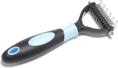 Image de INF Peigne démêlant pour chiens et chats Noir + Bleu