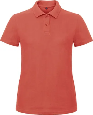 Produktbild von B&C PWI11 | Damen Polo ID.001 /Femininer Schnitt - Farbe: Pixel Coral - Größe: S