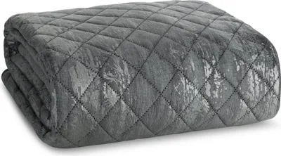 Obrázek produktu pro Dekorační přehoz na postel 170x210 Blink 3 steel silver Eurofirany