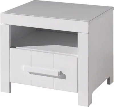 Produktbild von Nachtkonsole Karalynn 50x39x42 Nachtkommode MDF Weiß