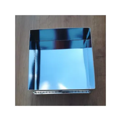 Obrázek produktu pro Dortová forma - Čtverec 26 x 26cm  Felcman Materiál:: Kov, Barva:: Stříbrná, Myčka nádobí:: Ne