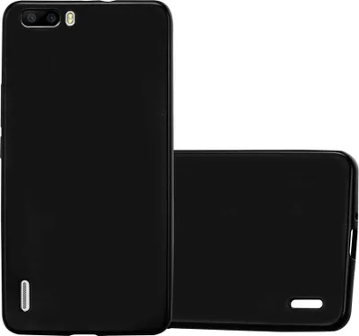 Produktbild von Cadorabo Schutzhülle für Honor 6 PLUS Hülle in Schwarz Handyhülle TPU Silikon Etui Cover Case