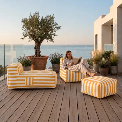 Produktbild von MUFFO Gartenlounge-Set SOFT SET 2 Gelb