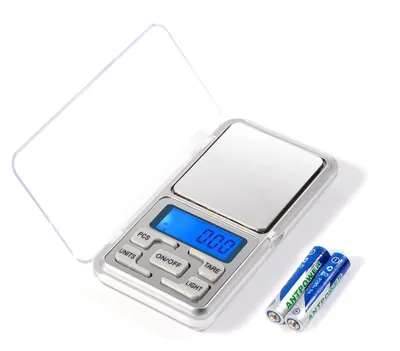Zdjęcie produktu dla Waga kieszonkowa Brencco, 500 g / 0,01 g, waga cyfrowa z funkcją tarowania i wyświetlaczem LCD