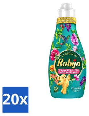 Produktbild von 20 x Robijn Collections Weichspüler Paradise Secret - 1,25 l - Vorteilspackung - 20 Stücke