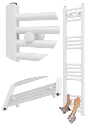 Produktbild von Granitan - Badheizkörper - Handtuchtrockner - 30x120 cm - Weiß - Handtuchwärmer - BRENO