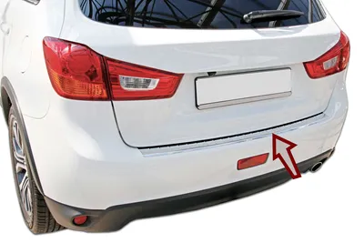 Obrázek produktu pro Ochrana nárazníku z leštěné nerezové oceli pro MITSUBISHI ASX, 2010-2019 | se zkosením