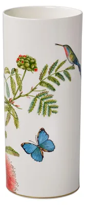Zdjęcie produktu dla Villeroy & Boch Amazonia, Wazon o cylindrycznym kształcie, Porcelana, Wielobarwny, Biały, Stół, Amazonia