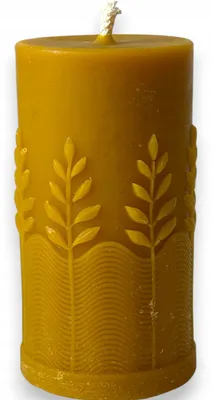 Produktbild von APIMEL Boho MINI Kerze 100% Bienenwachs Natur