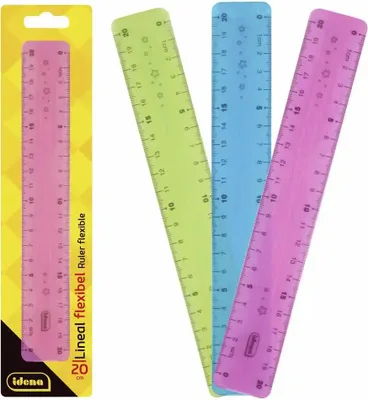 Obrázok produktu pre Ohybné pravítko 20 cm - Nezlomiteľné a ohybné - rôzne