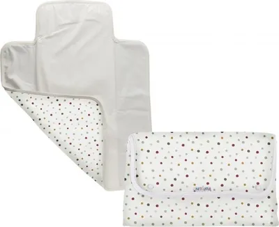Produktbild von Popolini Travel Mate Windeltasche & Wickelauflage für Unterwegs Confetti Cremeweiß