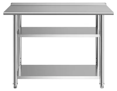 Produktbild von Arbeitstisch aus Edelstahl - 1219 x 610 x 864 mm - Tragfähigkeit: 245 kg - 3 Ebenen