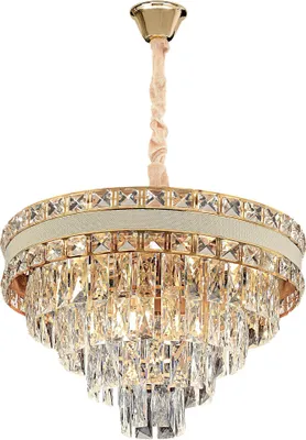 Produktbild von TOOLIGHT Hängelampe Mit Kristallen G048-Cp 50Cm Gold