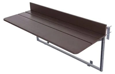 Obrázok produktu pre Skladací balkónový stôl - výškovo nastaviteľný - hliník - vodoodolný - pre malé plochy