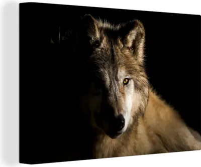 Produktbild von OneMillionCanvasses® - Leinwandbilder - 150x100 cm, Polarwolf, Wandbilder Kunstdruck Wanddekoration