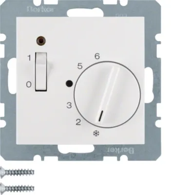 Produktbild von Hager 20301909, Drehschalter, Weiß, 250 V, 50 - 60 Hz