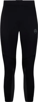 Schwarze Laufhose "Triumph Tight Pant M" von La Sportiva; eng anliegend mit Logo.