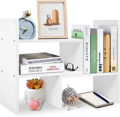 Image de Organisateur mural pour bricolage : étagère de table, présentoir de table, support de table pour le bureau et la maison (blanc)