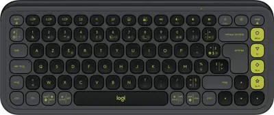Zdjęcie produktu dla Logitech POP ICON KEYS, Mini, Bezprzewodowy, Bluetooth, Przełącznik nożycowy, AZERTY, Grafitowy