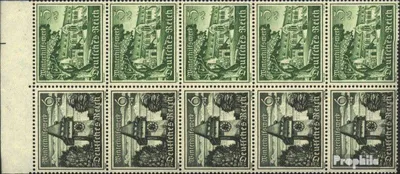 Produktbild von Briefmarken Deutsches Reich 1939 Mi Hbl113 postfrisch Bauwerke