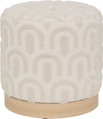 Produktbild von Eazy Living Pouf Ø 38 cm Tibault Weiß