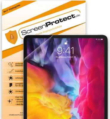 Produktbild von ScreenProtect Displayschutzfolie Ultra Clear für Apple 11 Zoll iPad Pro Tablet
