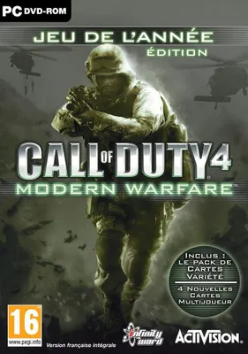 Zdjęcie produktu dla Activision Call of Duty 4 : Modern Warfare - Game Of The Year, PC, Tryb multiplayer, od 17 lat, Nośnik fizyczny
