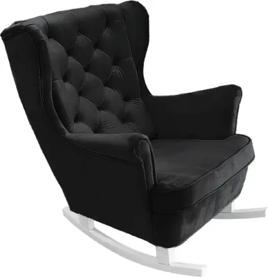 Produktbild von DomoHome Relaxsessel Armlehnensessel Armlehnen Fernsehsessel Loungesessel Polstersessel Couchsessel Armsessel Chair Wohnzimmersessel Ohrensessel | 102x81x95cm | Black_29861