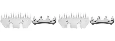 Immagine prodotto di Forbici per pecore in acciaio inossidabile - Lame di ricambio - 4 modelli di taglio specifici - per la cura delle pecore - lama curva/dritta - 13/9 denti - tagliaerba per pecore