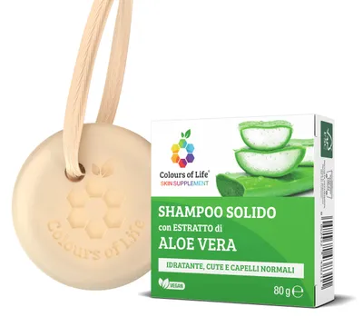 Produktbild von Colours Of Life Festes Shampoo mit Aloe Vera-Extrakt