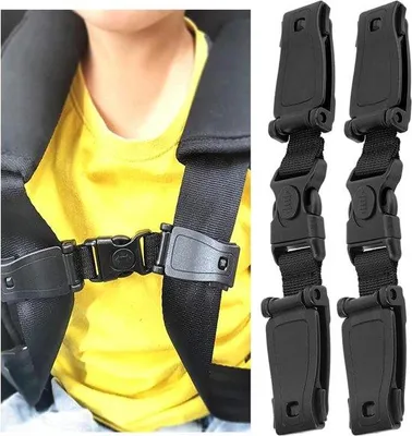 Produktbild von Kinderautozit - Riemenbeleuchtung - Sicherheitsgurt für Kinder - Autostoel Riemenclip - 5 cm Riemenlänge - Kinderautozit Sicherheitsgurt