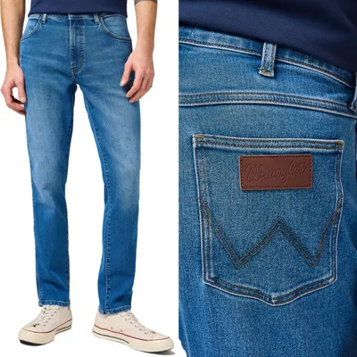Immagine prodotto di Pantaloni jeans da uomo WRANGLER, slim fit LARSTON, W38 L32, blu, jeans, baggy jeans, buggy