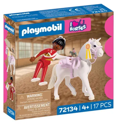Image de PLAYMOBIL : Chevaux sautant - 72134