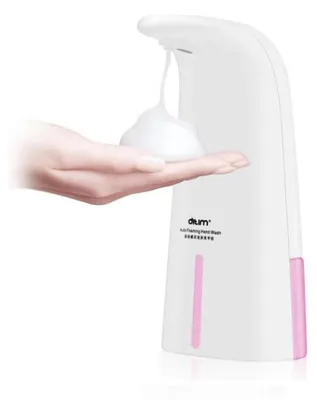 Produktbild von Automatischer Seifenspender (250 ml) mit Infrarotsensor für Handwaschbecken – Weiß