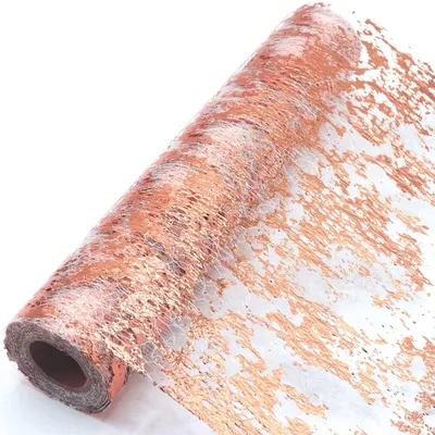 Tafelloper roségold glänzend 28 cm × 10 m Polyester