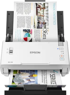 Produktbild von Epson WorkForce DS-410 ADF + Scanner mit manueller Zuführung 600 x 600 DPI A4 Schwarz, Weiß