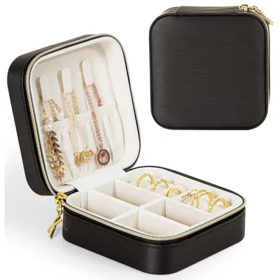 Image de Petite boîte à bijoux pour femmes, idéale pour les voyages