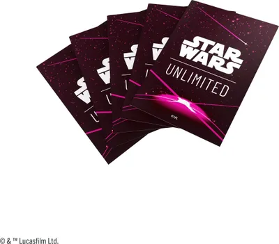 Zdjęcie produktu dla Asmodee Czech Republic Gamegenic SWU: Koszulki na karty – tył karty w kolorze magenta