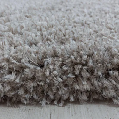 Produktbild von Hochflor Teppich Francesca Läufer, Farbe: Beige, Größe:80x250 cm