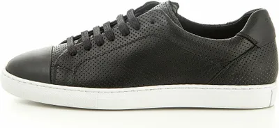 Produktbild von Damen Sneaker Camino71 Schwarz mit Perforationen und weißer Gummisohle