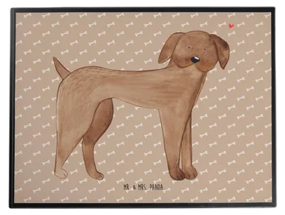 Produktbild von Mr. & Mrs. Panda tischpad Hund Dogge - Hundeglück - Geschenk, Hunde, schreibtischmatte, schreibtischunterlagen, Herz, Unterlage Schreibtisch, Schreibunterlage