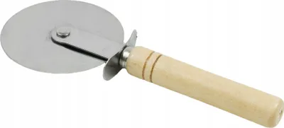Immagine prodotto di Coltello da pizza in acciaio inox con manico in legno