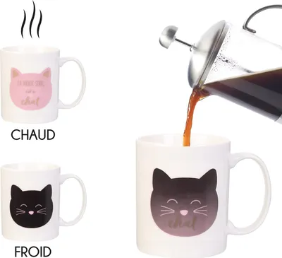 Produktbild von Wärmeempfindlicher Becher "Chat" 35 cl