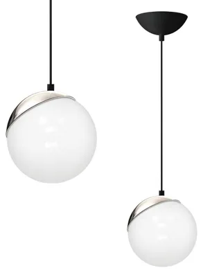 Image de Sfera Black/Chrome 1Xe14 Lampe à suspendre Plafonnier