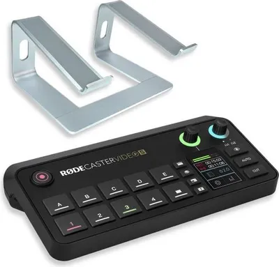 Image de Rode Rodecaster Video S Console de production avec support pour ordinateur portable SV