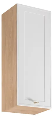 Image de Meuble haut de cuisine SALERNO - largeur 40 cm, chêne/blanc